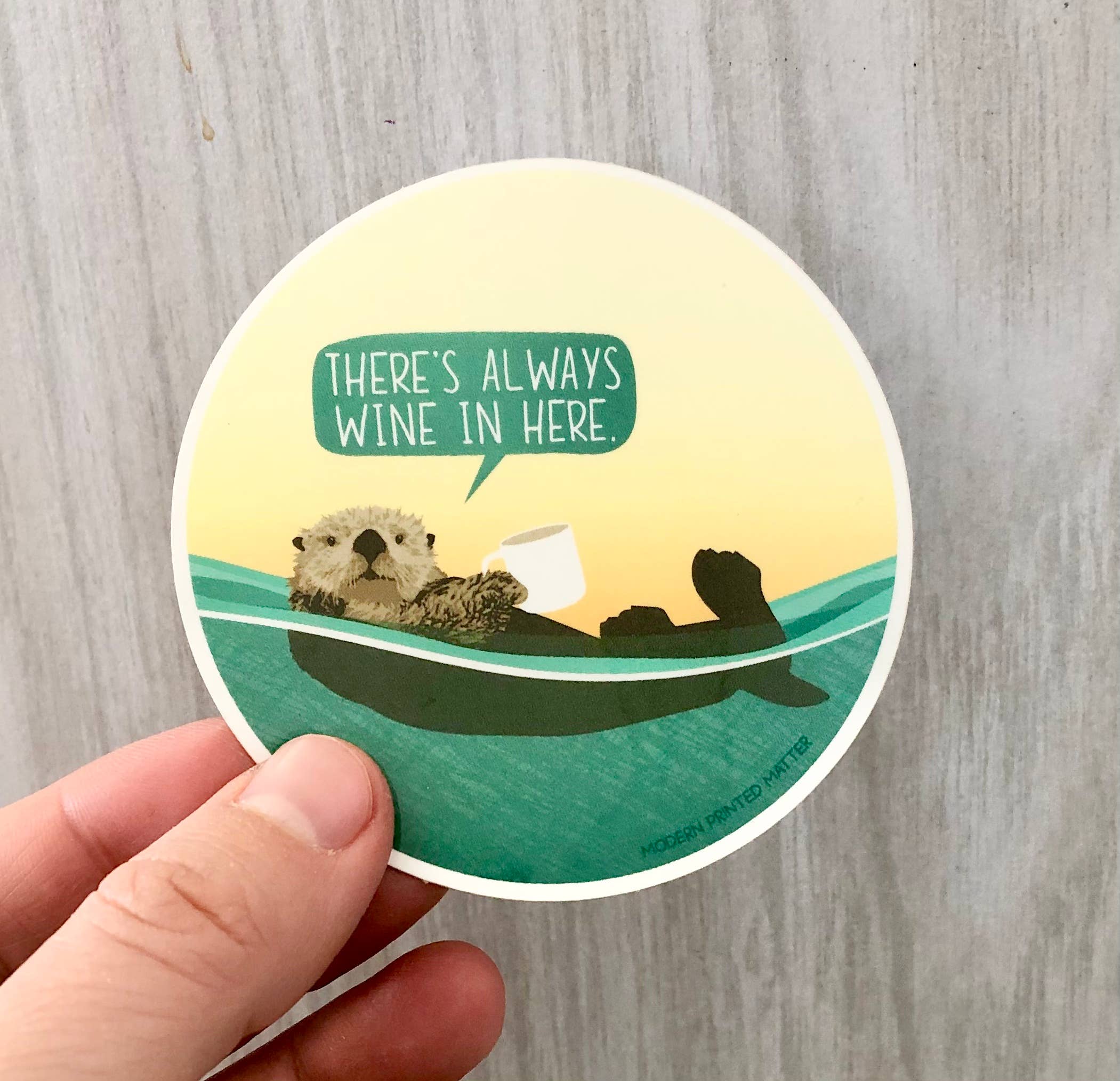 Modern Printed Matter – Adesivo por atacado – Adesivo Sempre Vinho1