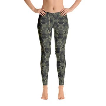 Leggings de yoga camuflaje para mujer para venta al por mayor de SuniaYoga