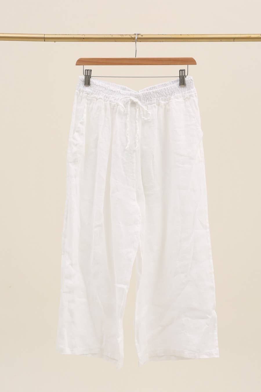 la maison des fibres naturelles – Calças - Mulher por atacado – Calça Capri 16531d 100% linho12