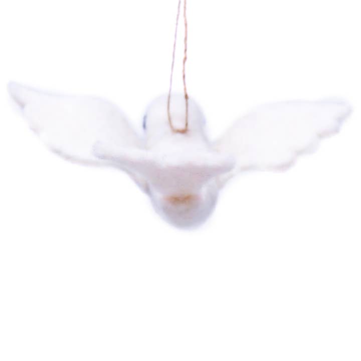 Global Crafts - Wholesale Ornament - Dove Handmade Felt Ornament2