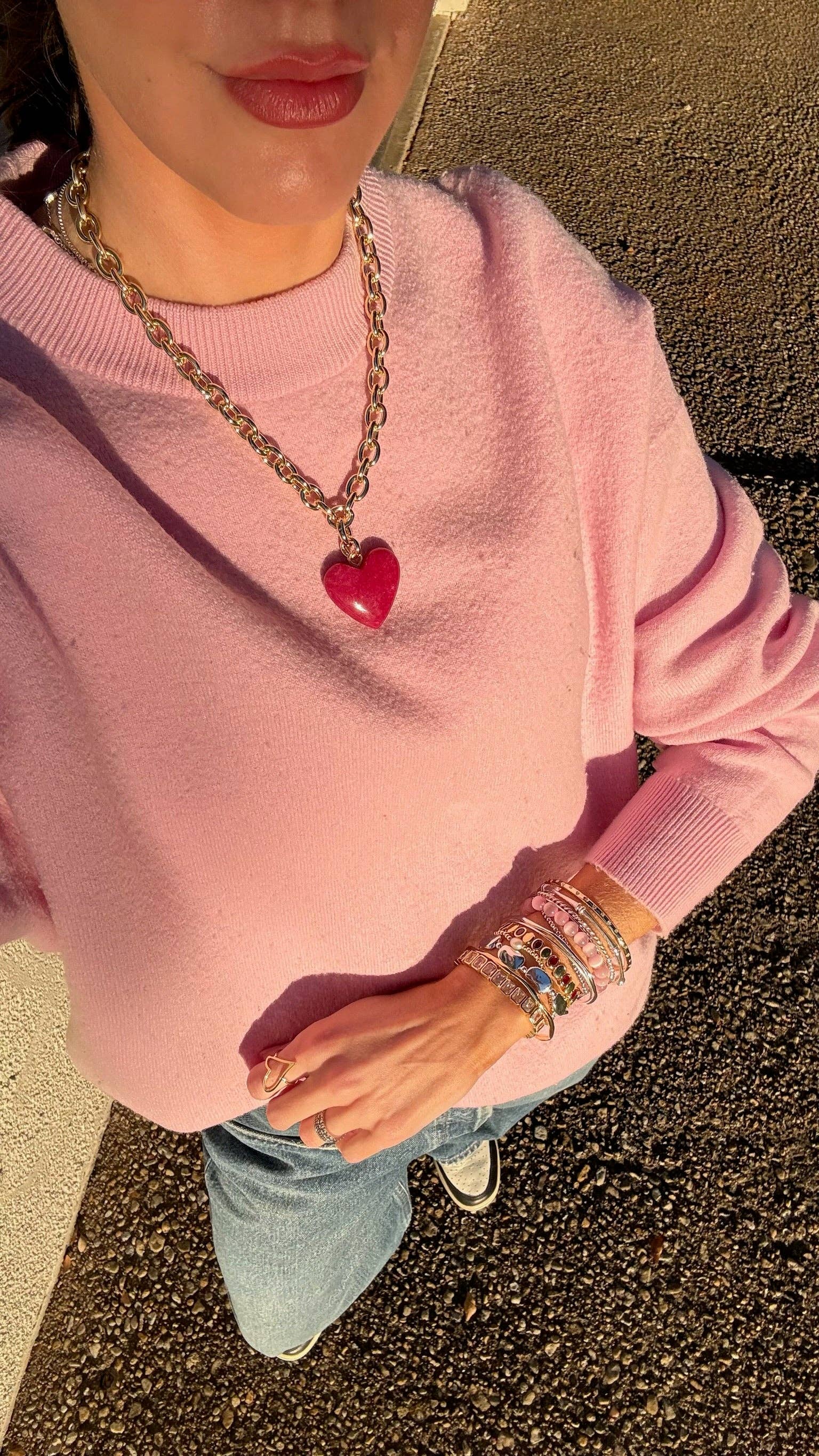 Allie + Bess - Vente Parures de bijoux - Ensemble de Charme Cœur de Pierre et Kira7