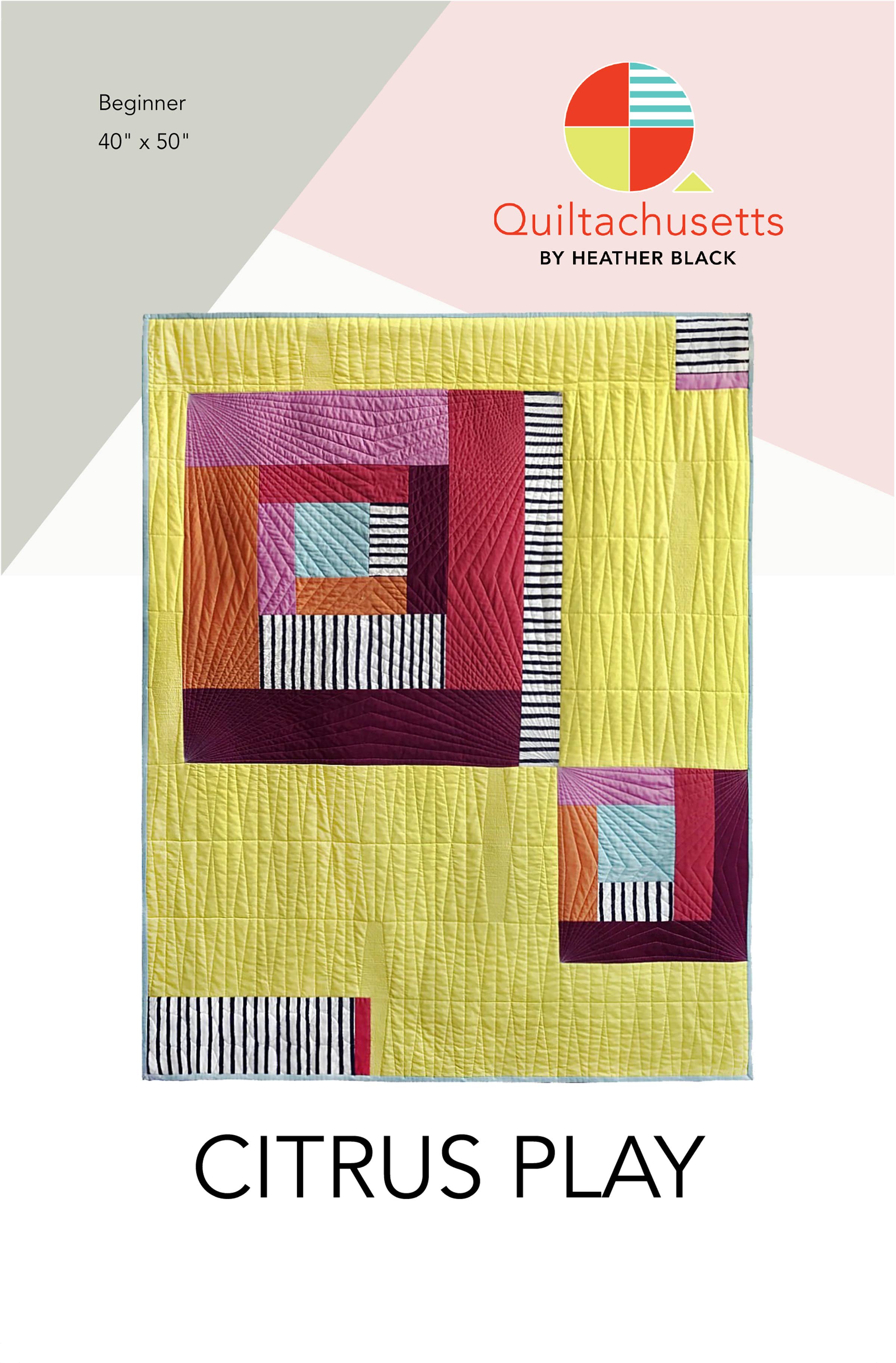 Quiltachusetts - Wholesale Surface Pattern Design - Citrus Play Quilt Pattern1