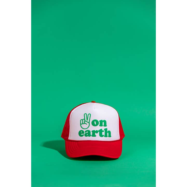 Ascot + Hart - Wholesale Trucker Hat - Women's - Peace on Earth Trucker1