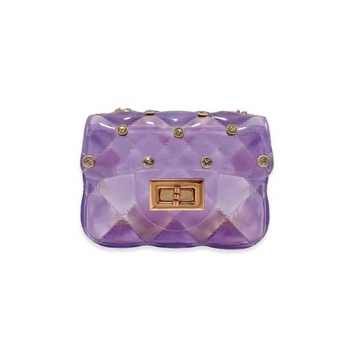 Doe a Dear - Wholesale Crossbody Bag - Kids - P30 B3001 Rhinestone Stud Quilted Jelly Purse (4 Colors)17