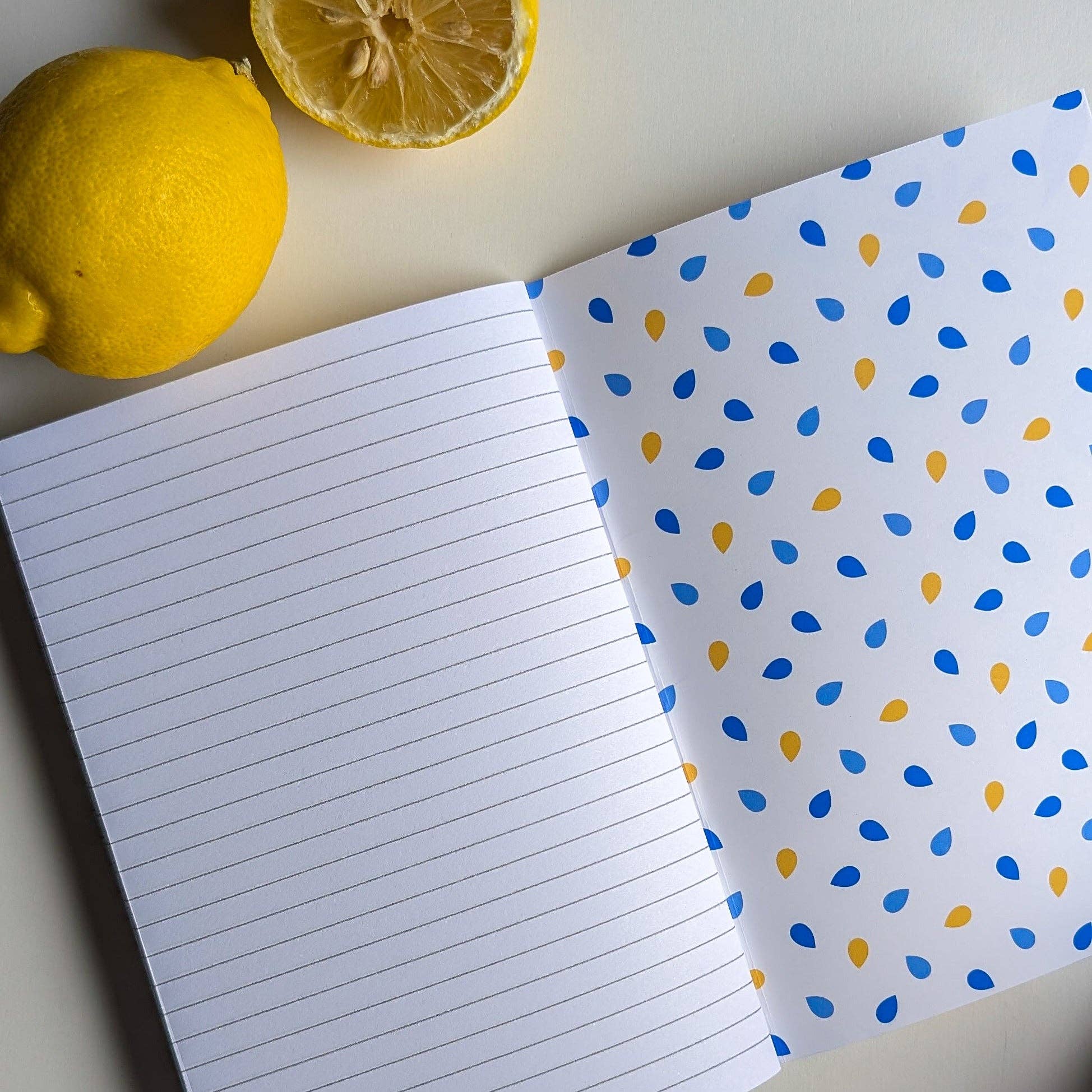Avril & Novembre - Wholesale Notebook - A5 Notebook - Staple Binding - Lemons1