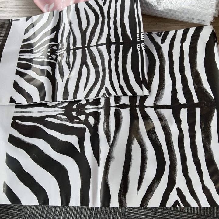 Mauve and Mallow Clothing Co - Wholesale Envelopes - Zebra Polymailers2