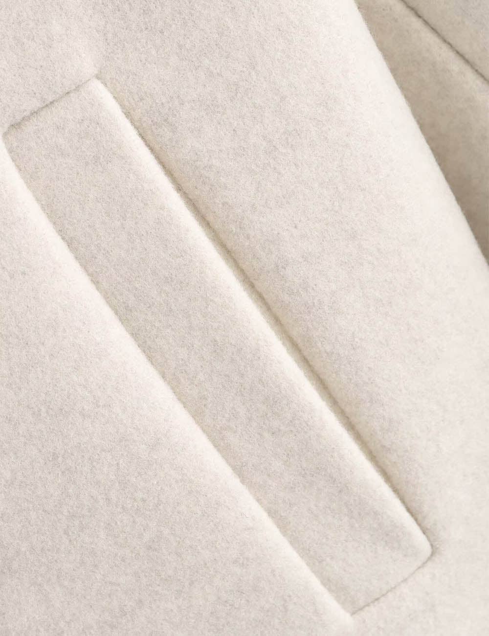 Sweetkama – wholesale Jacka - Dam – Damkappa i ullblandning med dragkedja och nedvikt krage6