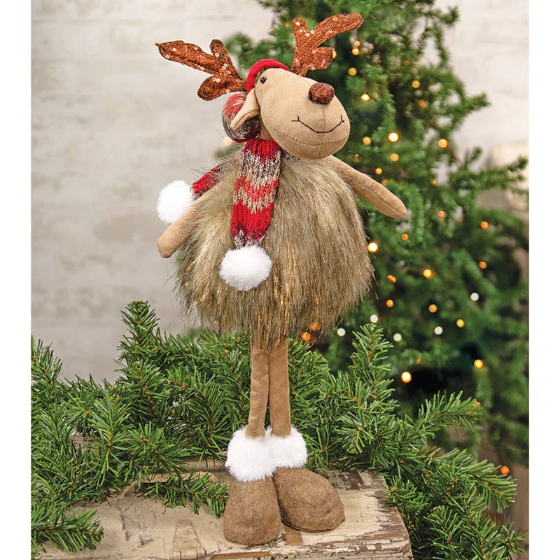 Bright Ideas - Wholesale Christmas Decoration - Brown Sparkle Standing Reindeer1