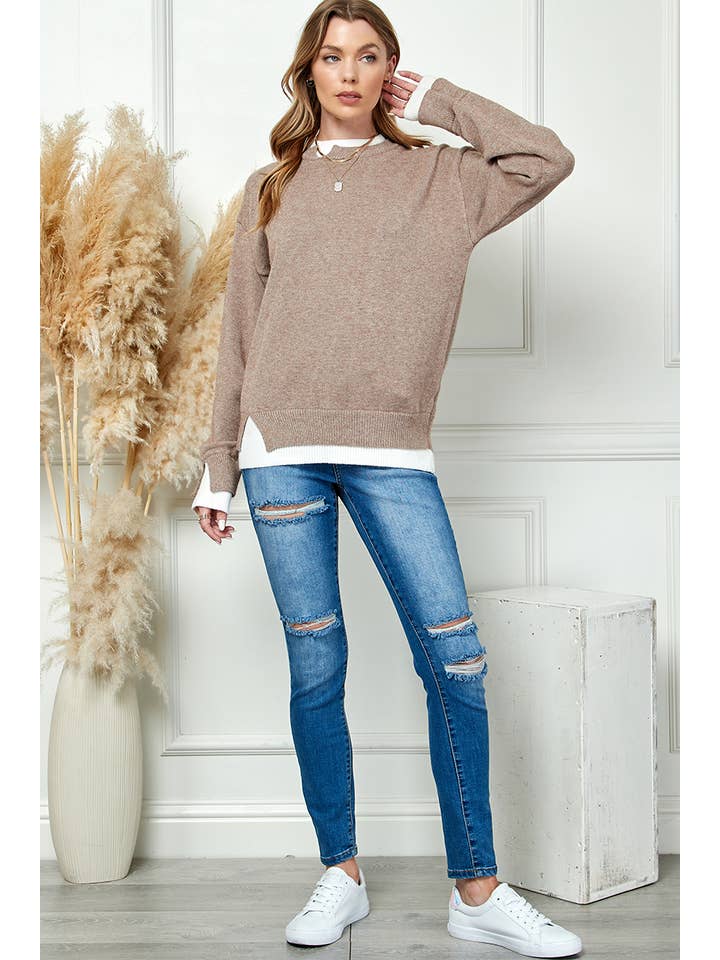 Cezele - Vendita all'ingrosso Maglione tricot - Donna - Maglione in maglia a maniche lunghe - 100% acrilico4