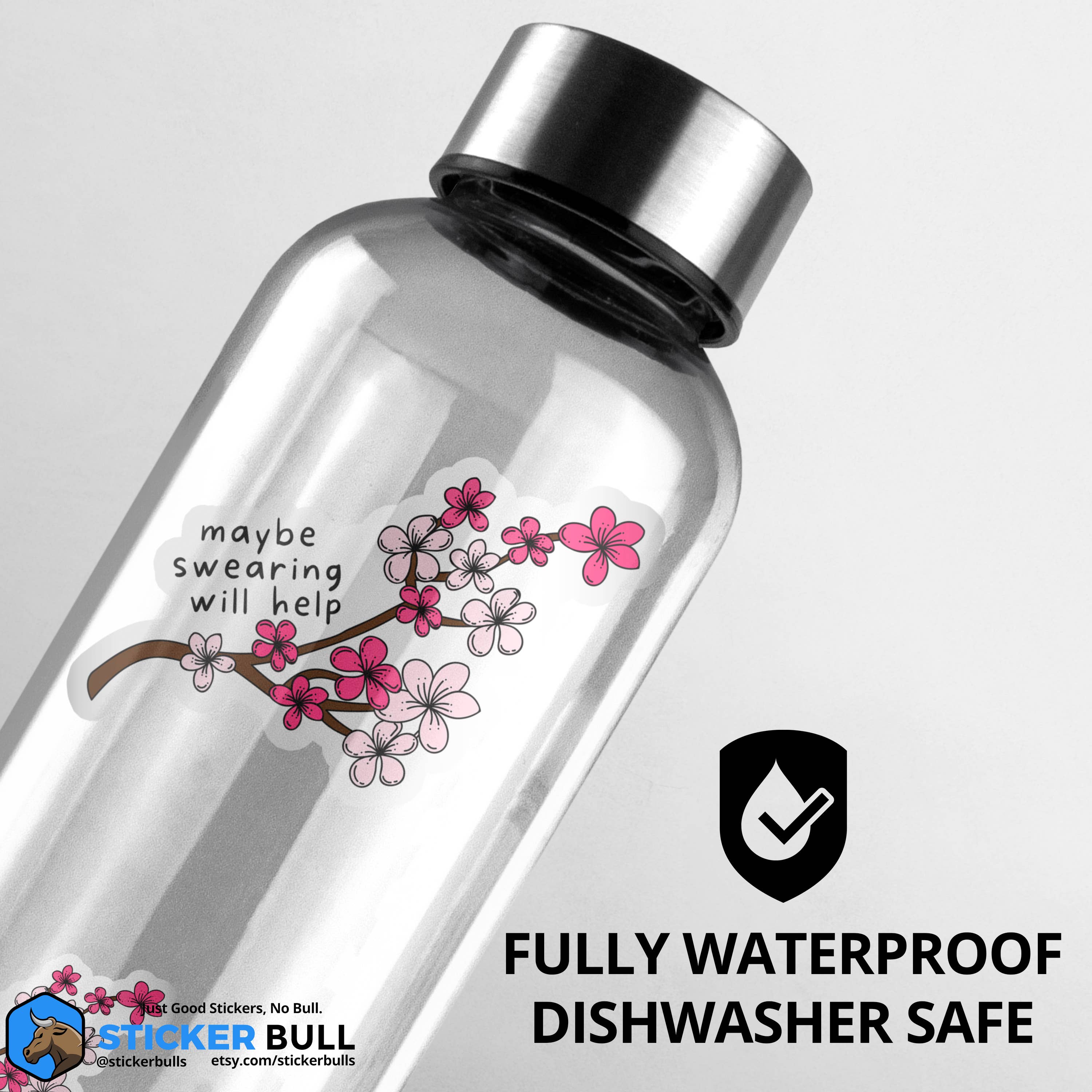 Sticker Bull - Wholesale Sticker - Maybe Swearing Will Help Mental Health Sticker4