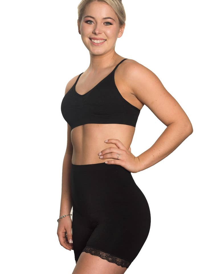 B Free AUSTRALIA - Wholesale Underwear - Women's - Anti Chafing High Rise Petite Cotton Shorts1