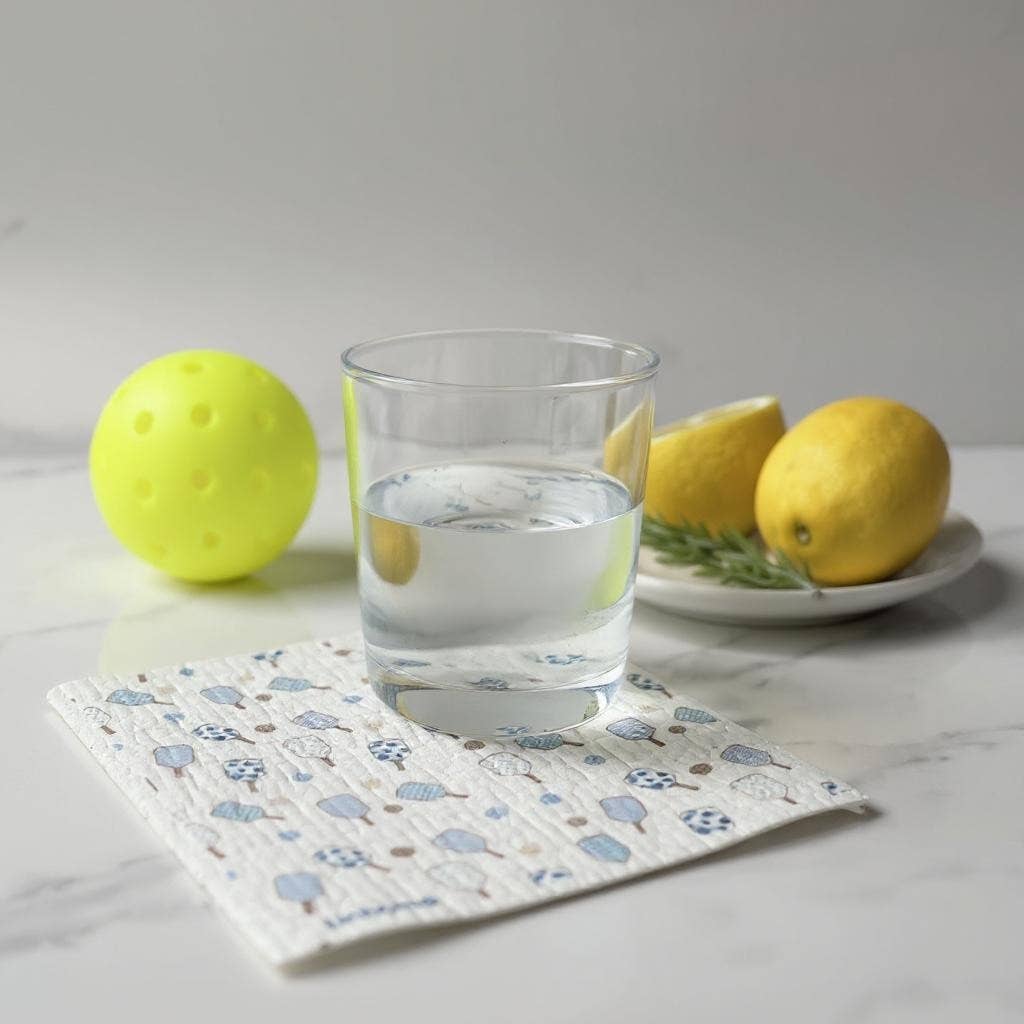 Linhome - Wholesale Dishcloth - Linhome Pickleball Swedish Dishcloth- Match Point Blue- 1 Pack4