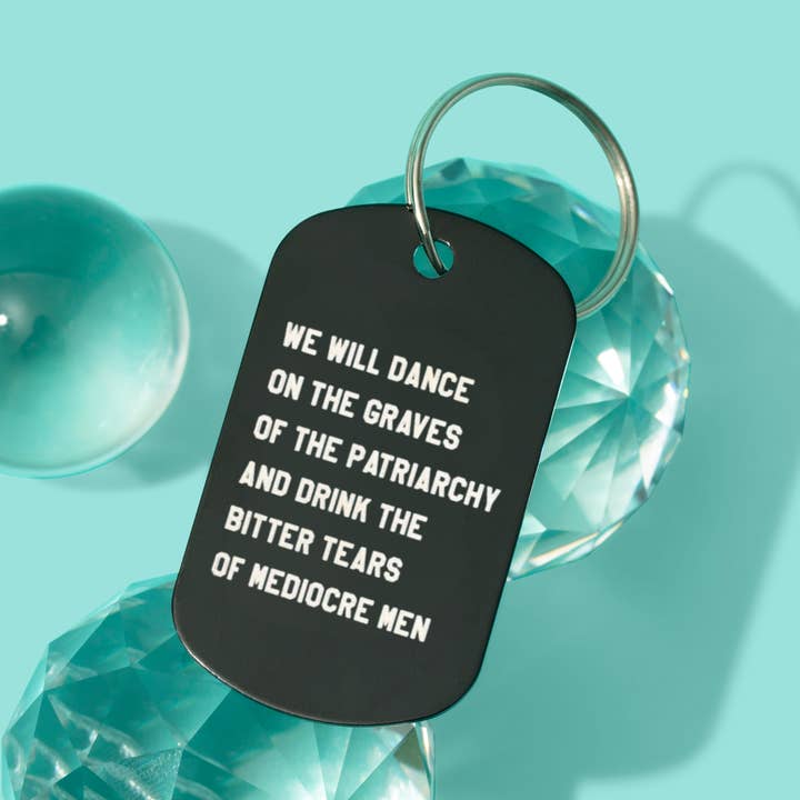 Feminist Mini Keychain - Graves of the Patriarchy for wholesale by GetBullish