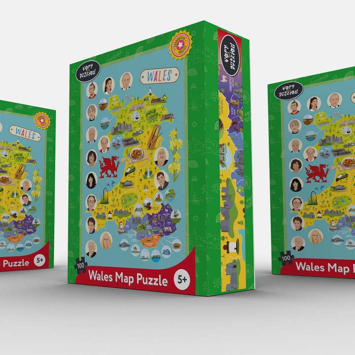 Very Puzzled - Vente Puzzle – enfant - Puzzle carte du Pays de Galles3