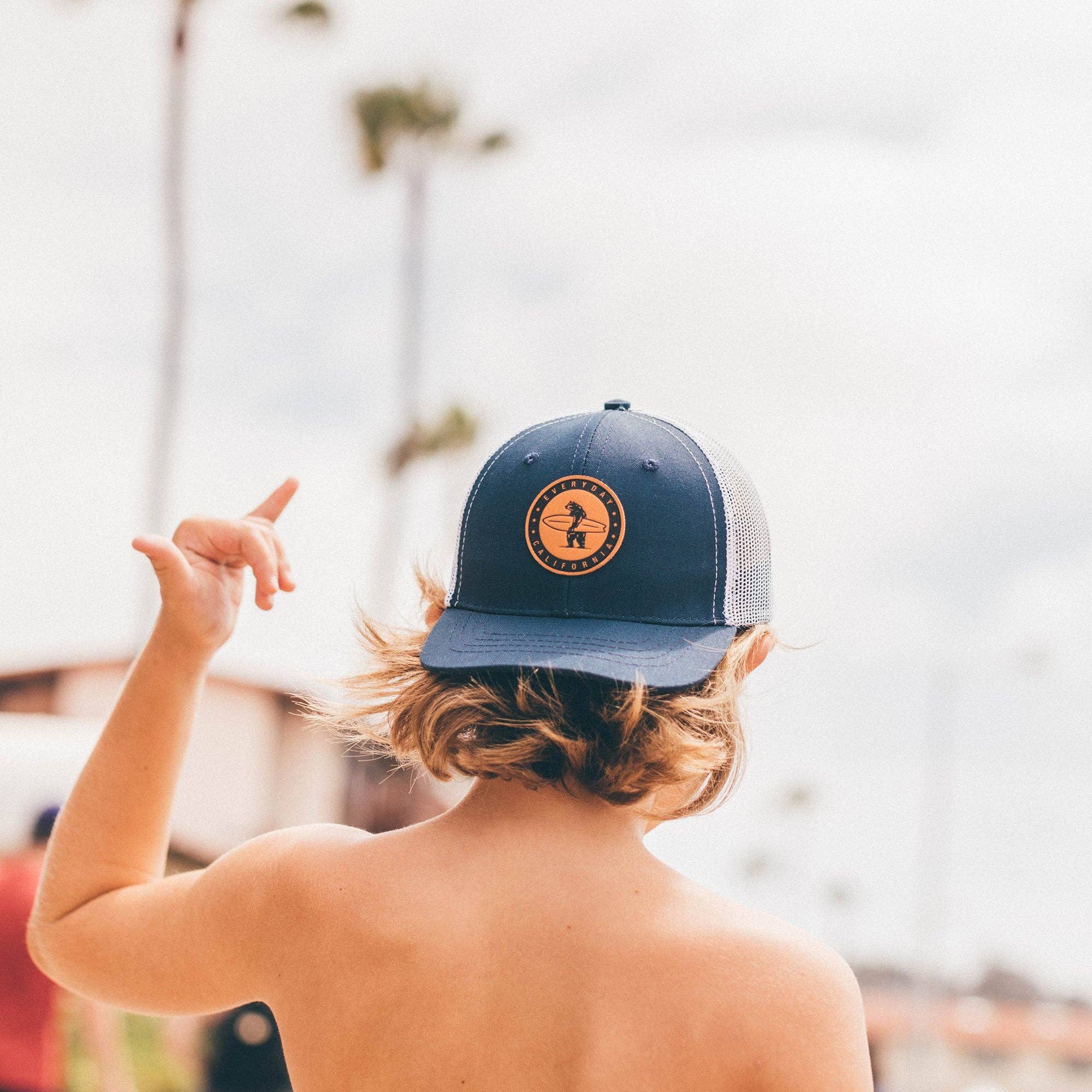 Everyday California - Wholesale Kids Hat - Kids - Kid's Mini Marlin - California Surfing Bear Trucker Hat3