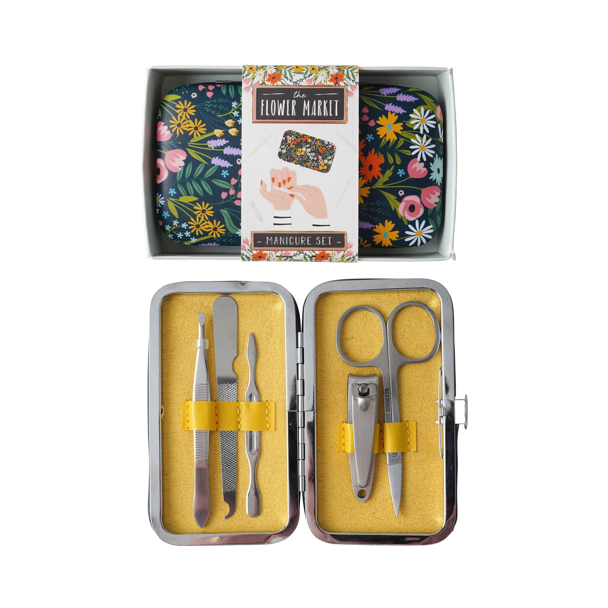 CGB Giftware – wholesale Nailcare set – The Flower Market Manicure Set2