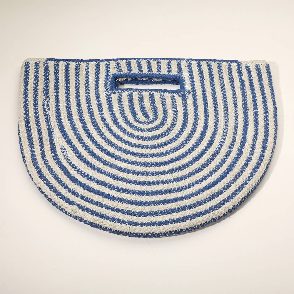 Sensibling Corp. – Sacola - Mulher por atacado – Bolsa tote redonda trançada com listras6