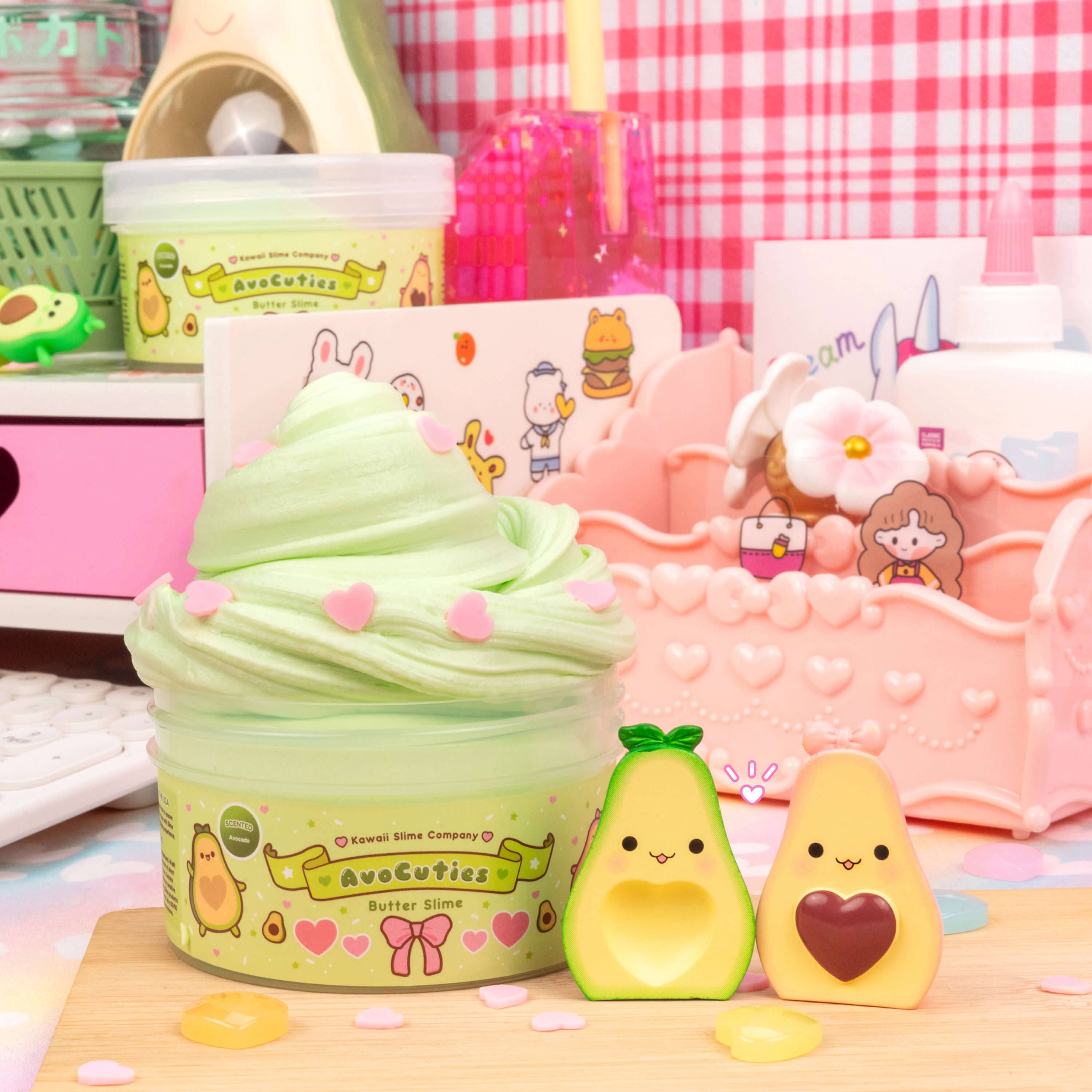 Kawaii Slime Company - Wholesale Putty/Slime - Kids - AvoCuties Butter Signature Dome™ Slime (4pcs/case)6