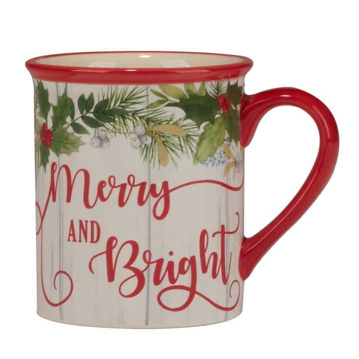 Certified International - Wholesale Coffee Mug - Winter Greens Christmas Mug 16 oz. asst.