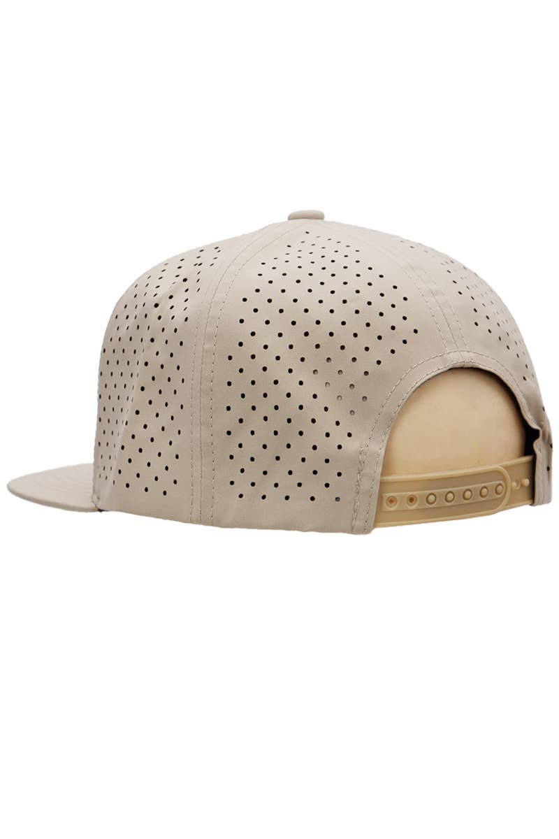 Cap Zone - Wholesale Flat Brim Cap - Unisex - Six Panel Flat Bill Perforated Snapback17