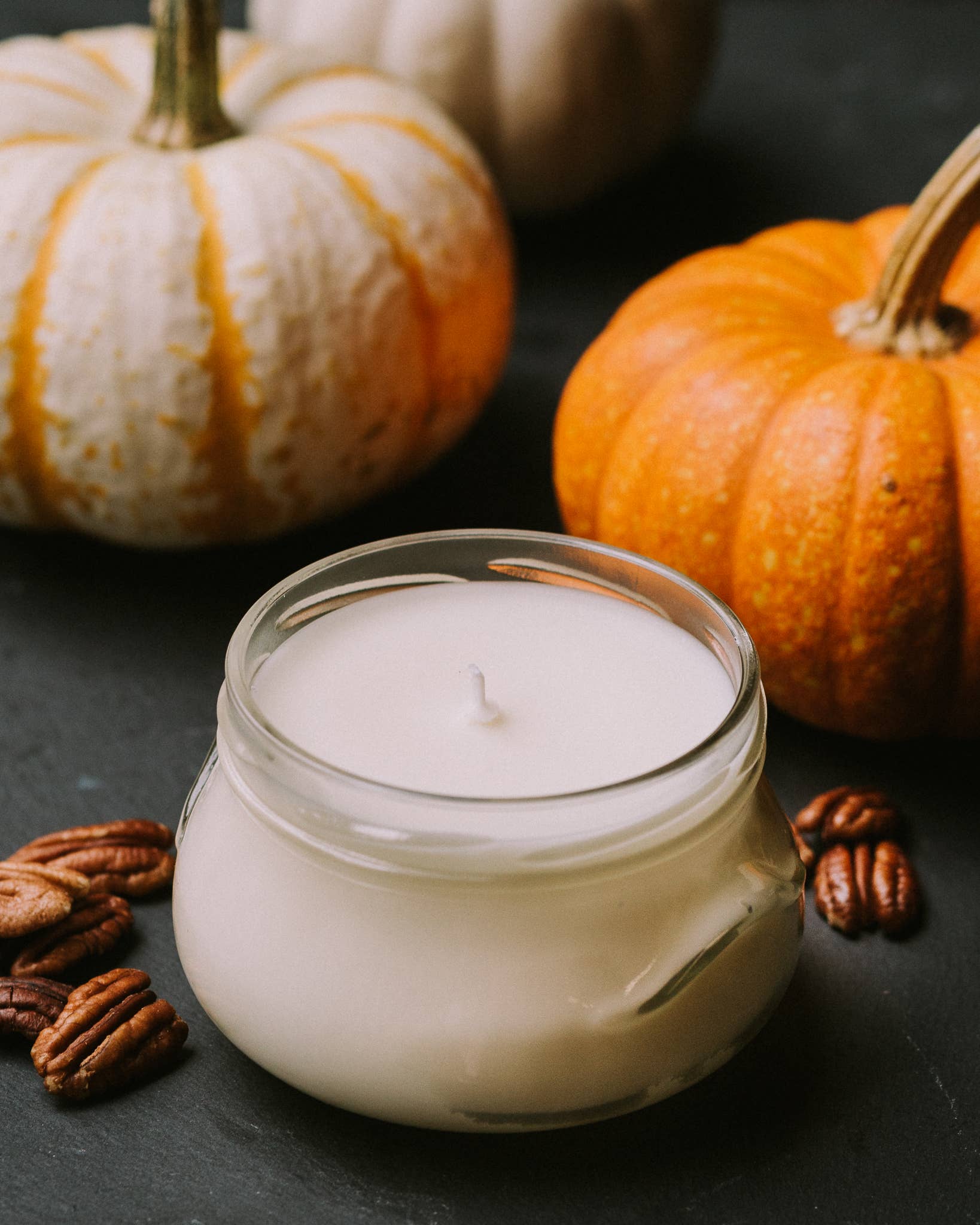 Velvet Whiskey Candle Co - Wholesale Jar/Filled Candle - 6.5 oz Pumpkin Creme Candle2