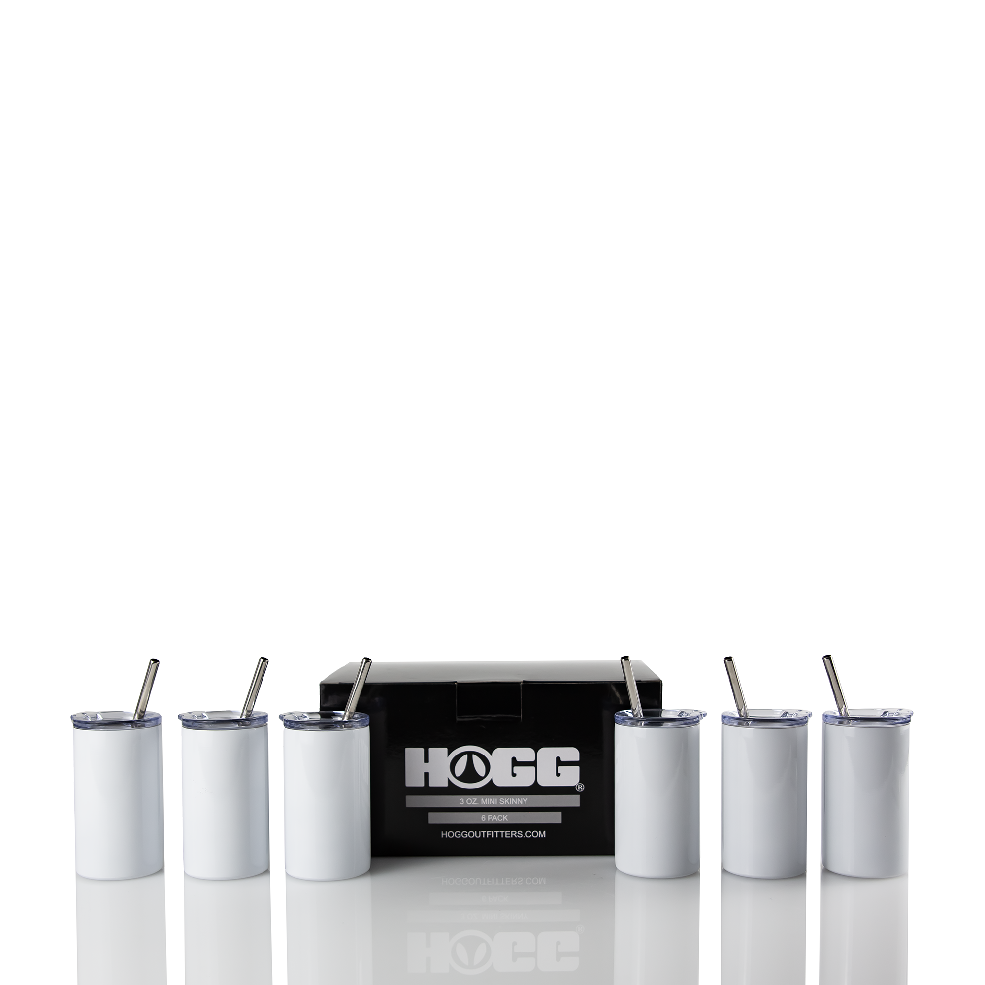 Hogg Outfitters - Vente Gourde/bouteille isotherme - Set de 6 mini gobelets minces sublimables de 3 oz28