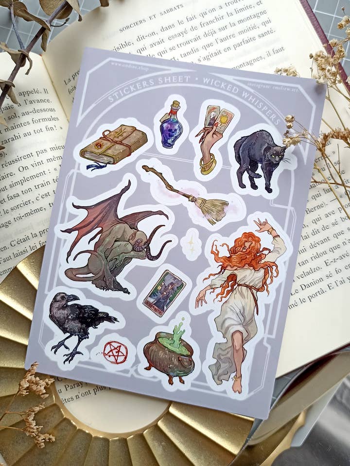 Foglio di Adesivi Sussurri Malvagi per la vendita all'ingrosso da parte di Ondine