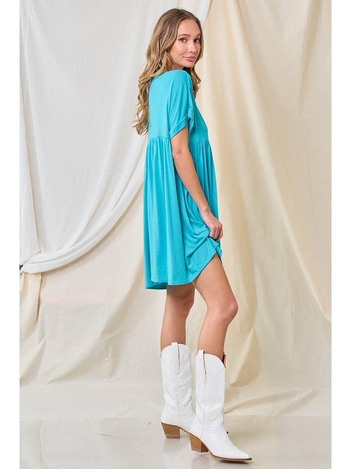 lovely melody - Wholesale Dress - Women's - LMD5555- Simple and plain solid mid dress10