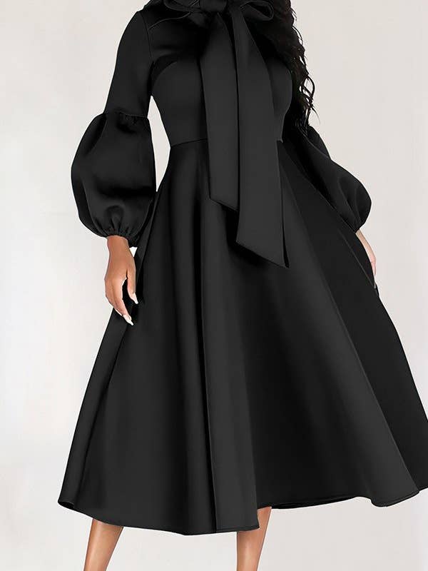 Puff Sleeve Strappy Maxi Dress for wholesale by Aria Romance