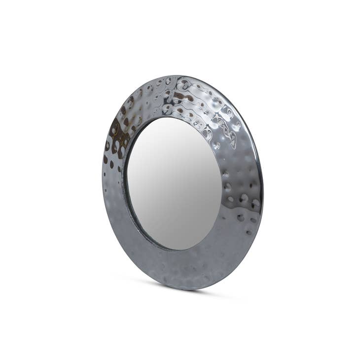 Park Hill Collection - Wholesale Wall Mirror - Park Hill Collection Hammered Pewter Portal Mirror, 11 inch1