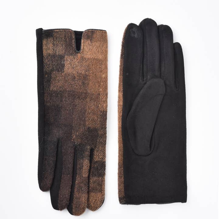 Funkyrel® Atzbranding Limited - Wholesale Gloves - Women's - Gloving - Winter Touchscreen Gloves with Plaid Patterns1
