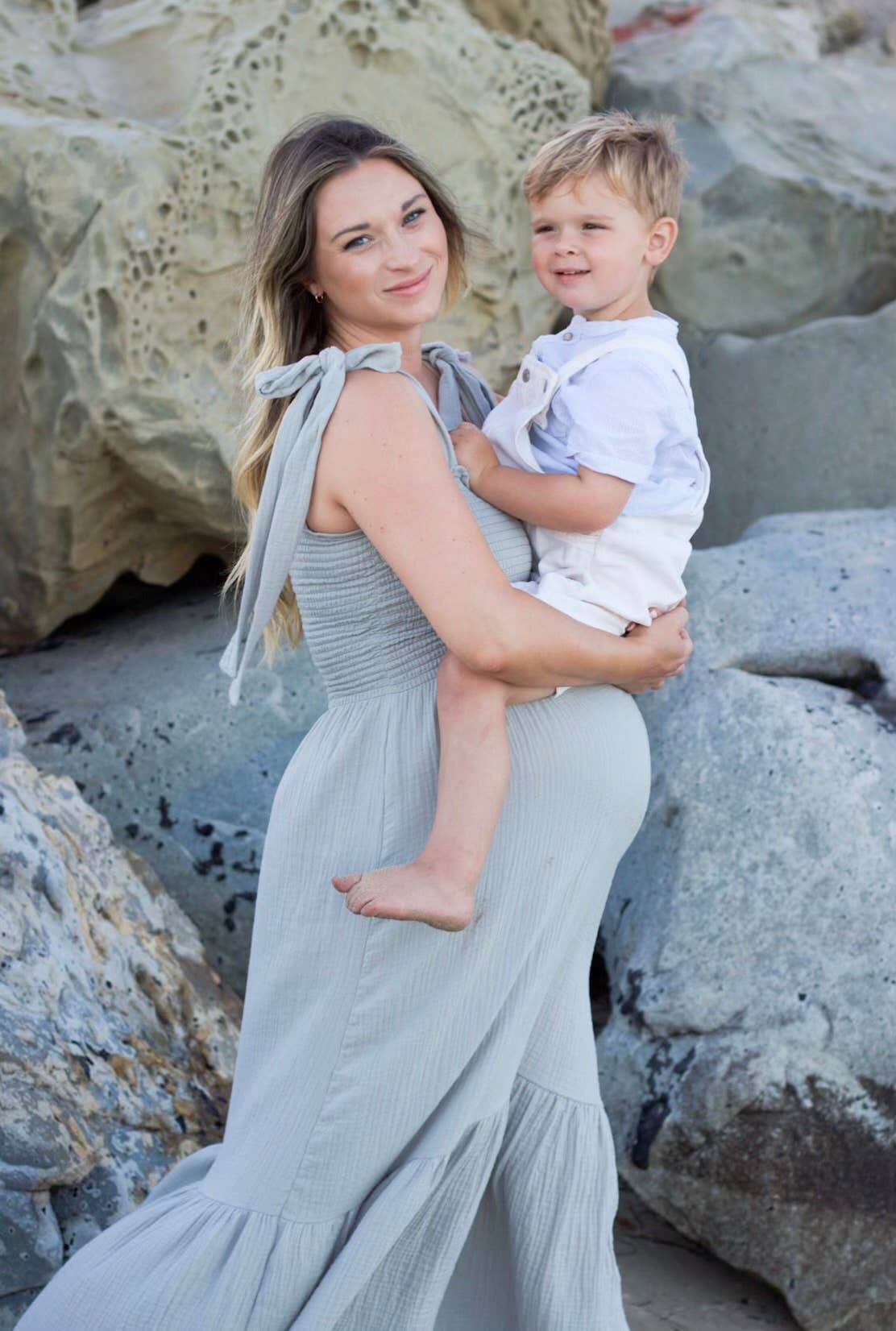 LIV Maternity - Wholesale Dress - Maternity - Smocked Gauze Dress2