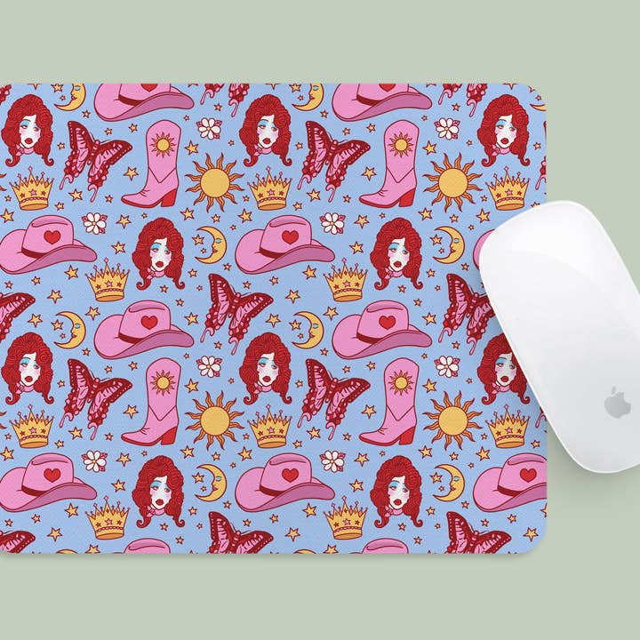 Mousepad Chappell Pink Pony Pattern for wholesale by Sonny Rising
