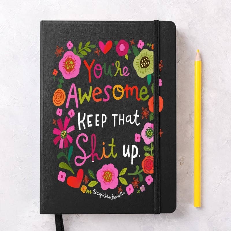 Disrupted Industries - Wholesale Notebook - Awesome, Keep It Up Notebook - Lined Pages0