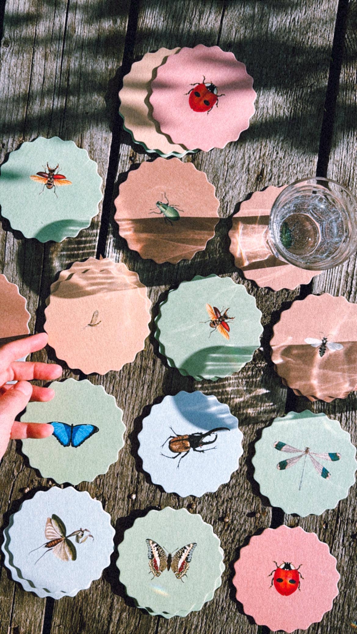 30x40 – wholesale Underlägg – Underläggsset Insekter 🐞🐝🪲 2025 UPPDATERING - NYA Designer :)1