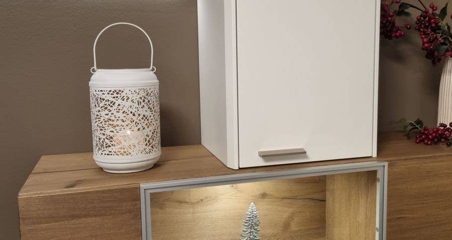 Ambiente Haus – Engroshandel Lyseholder – Hvid metal lanterne – højde 24 cm2