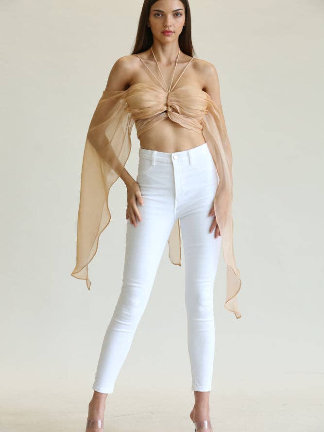 Jenava - Top van zachte organza voor wholesale door Rose Paulino