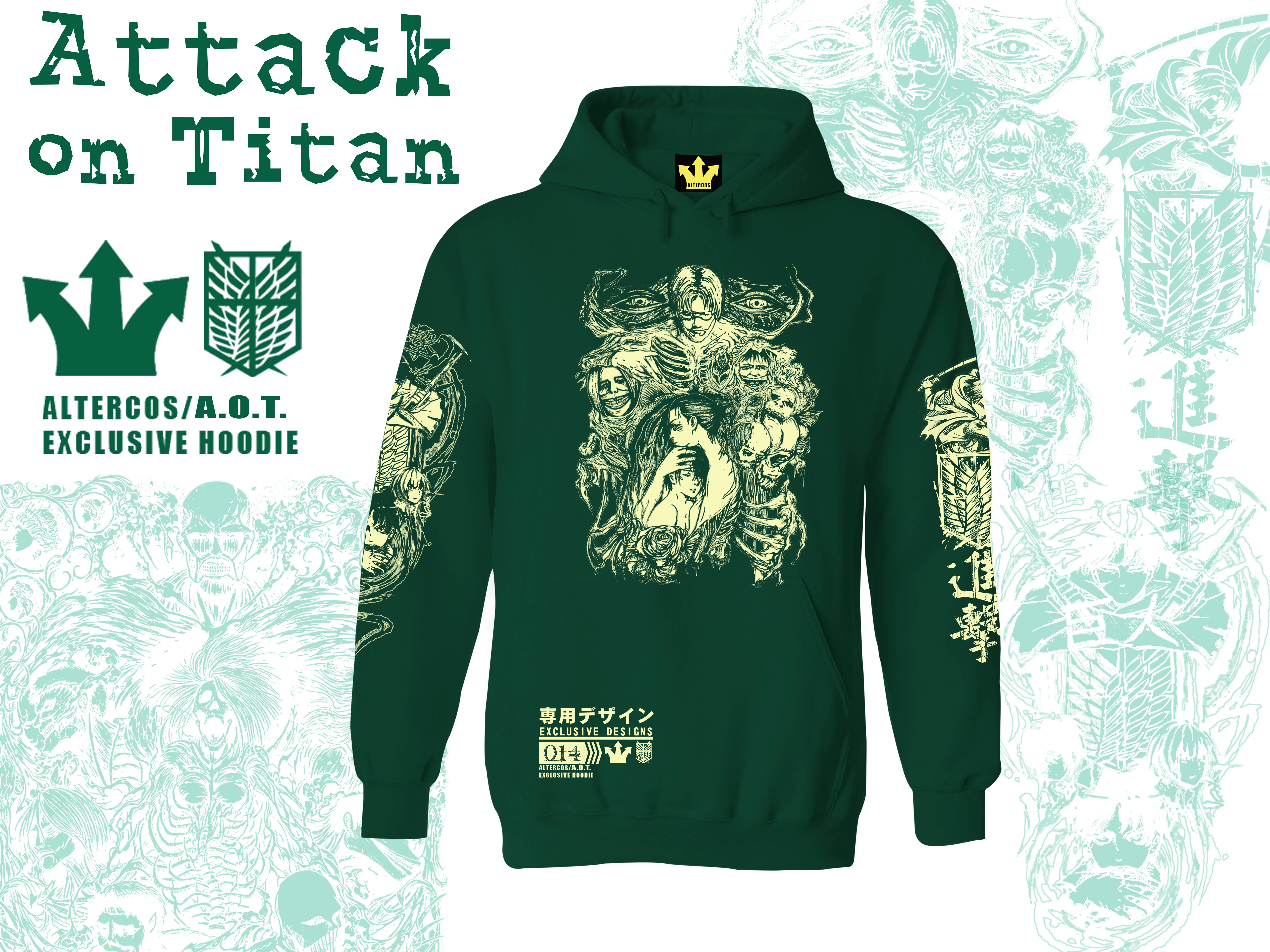 Altercos - Wholesale Hoodie - Unisex - Attack on Titan Hoodie1