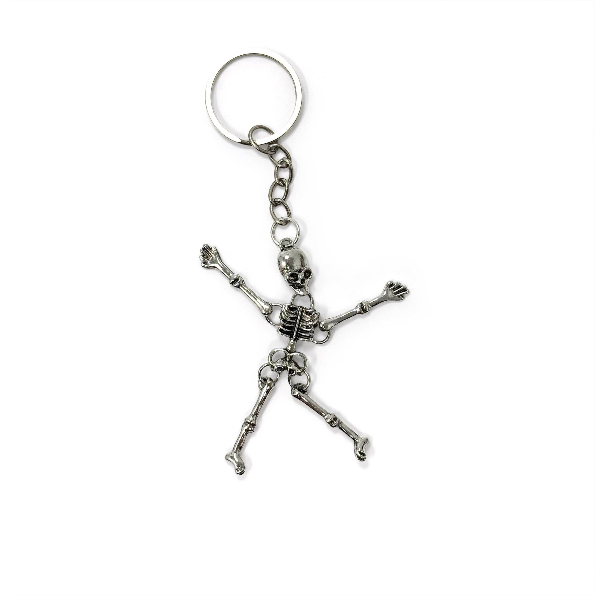 Rainbow Unicorn Birthday Surprise - Wholesale Keychain - Unisex - Dancing Bones 💀 Skeleton Key Chain