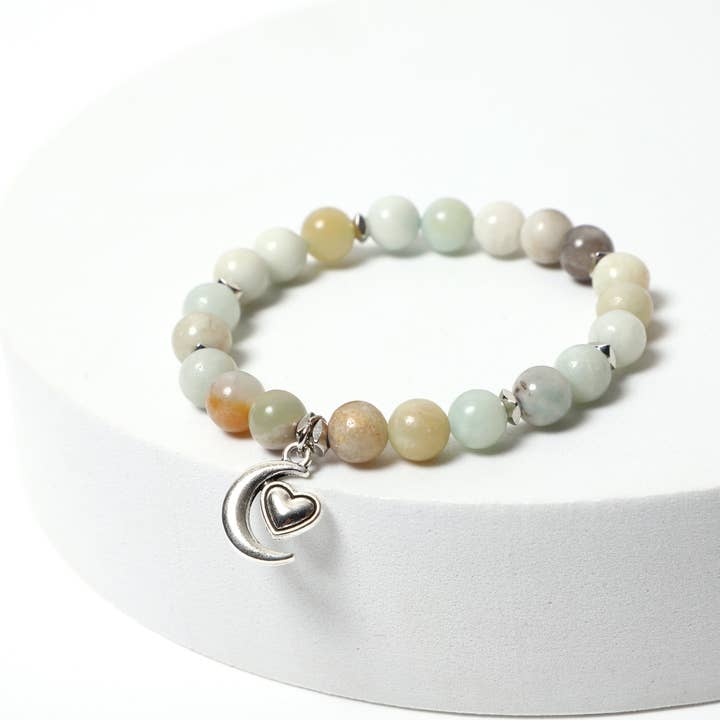 Lovemoon Charm mit Edelsteinarmband für LIEBE für den Großhandel von ROLA