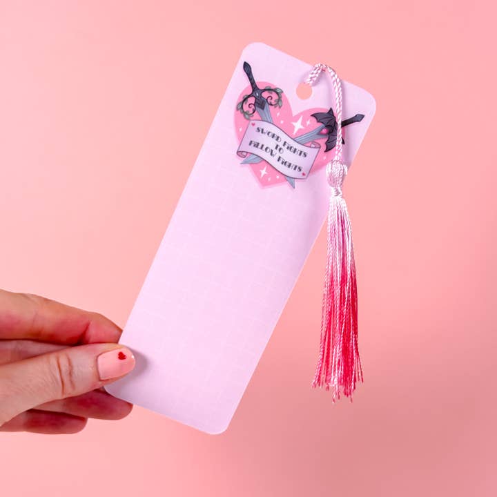 Sword Fights to Pillow Fights Tassel Bookmark for wholesale by Lula Rocks