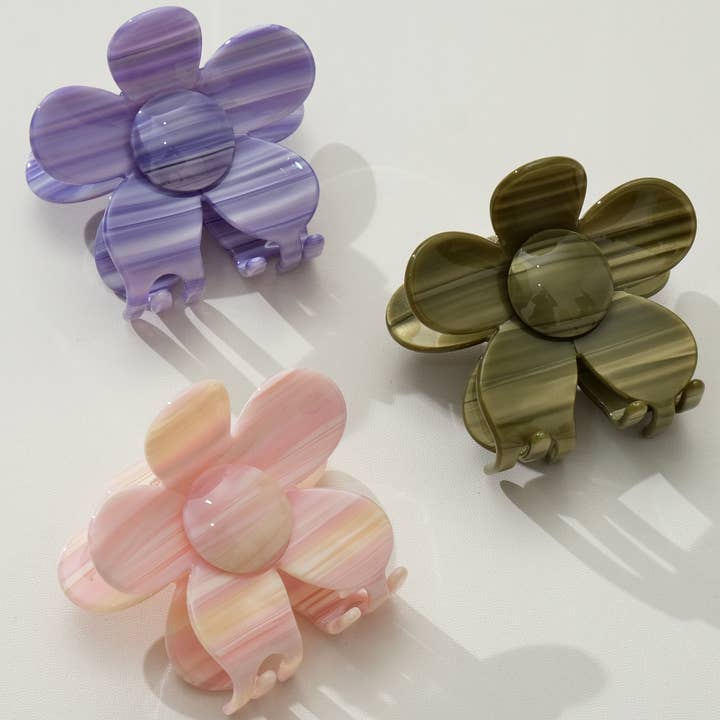 Jasmine Flora Flower Claw Clip - Medium for wholesale by Adorro