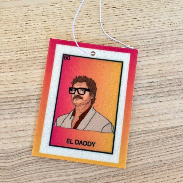 Gaec Studio – wholesale Air freshener – El daddy Lotería Pedro Pascal Pop Culture air refresher