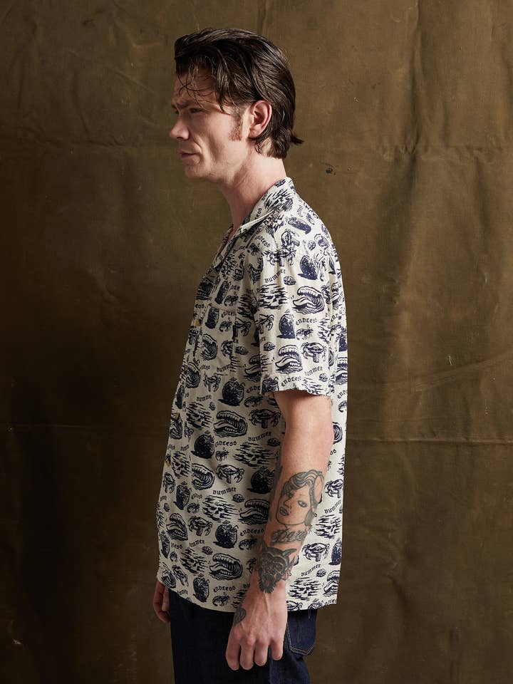 Pyknic – Großhandel Hemd mit Button-down-Kragen – Unisex – Endloser Bummer-Button-Up8