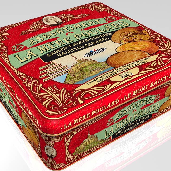 Blandad uppsättning av 4 kakor 750g för wholesale av Biscuiterie La Mère Poulard