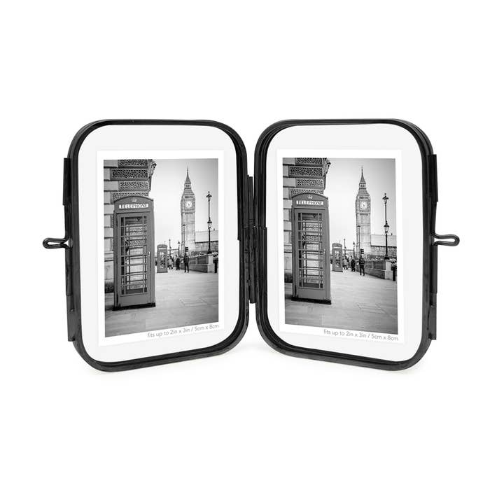 Isaac Jacobs International - Wholesale Picture Frame - Isaac Jacobs 2x3 Round-Edged Floating Frame with Locket3