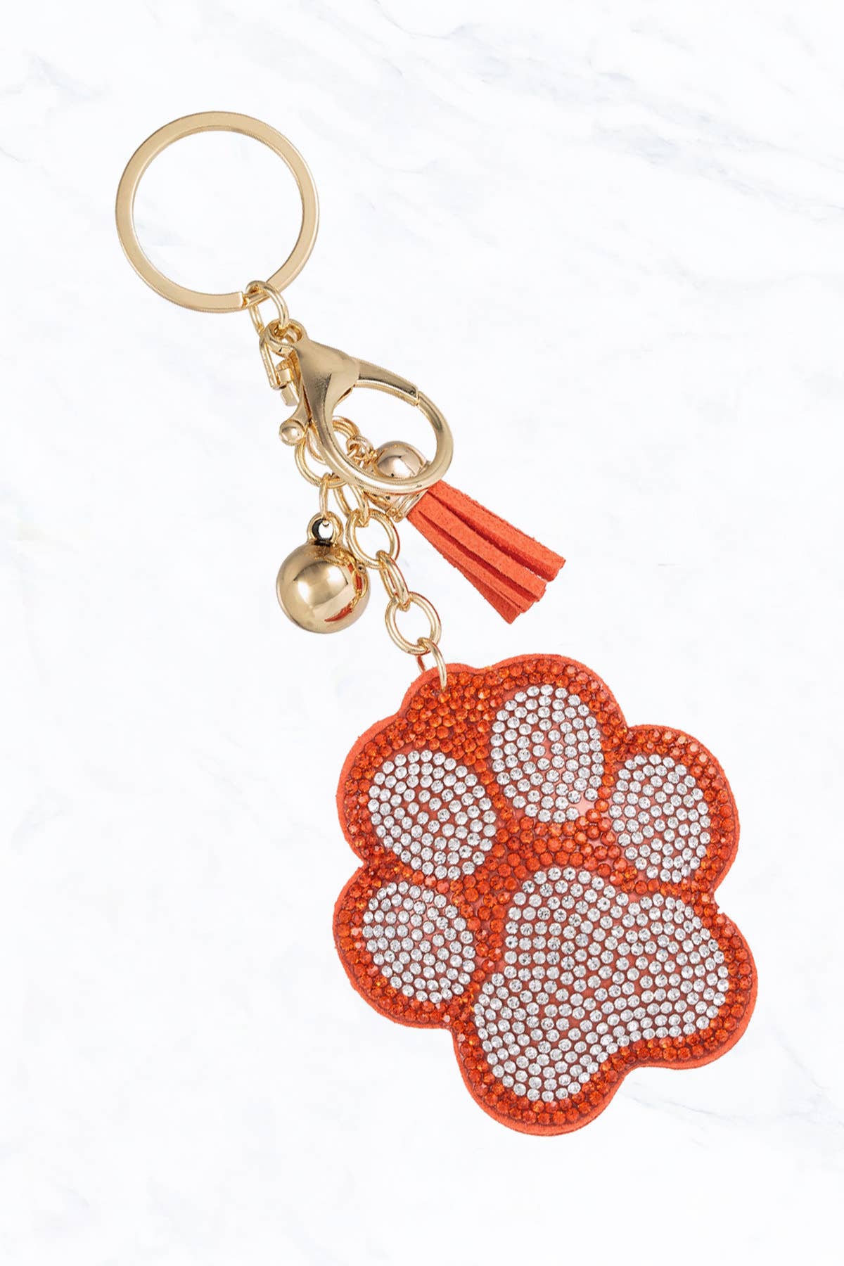 Suzie Q USA - Wholesale Keychain - Women's - Glittering Crystal Dog Paw Keychain3