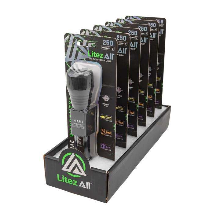 LitezAll - Wholesale Flashlight - LitezAll Nearly Invincible 250 Lumen Tactical Flashlight19