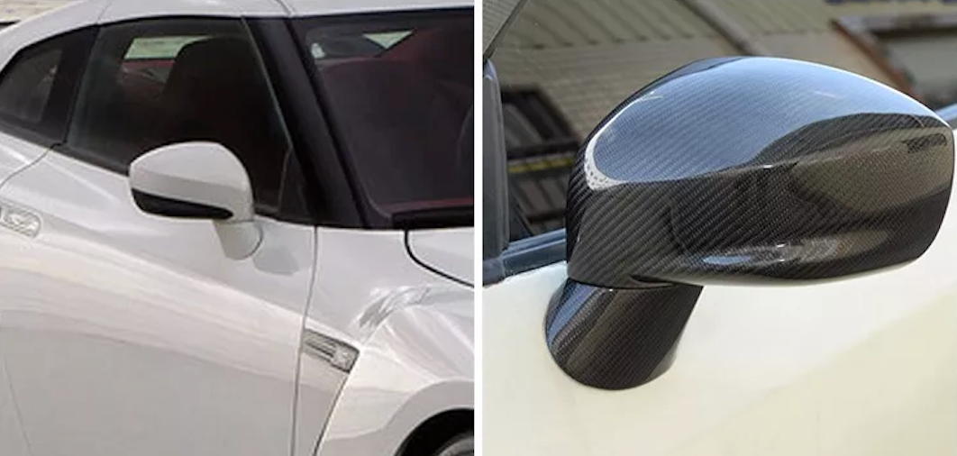 Carbon Deluxe - Wholesale Car Decorative Charm - Unisex - CD Carbon Mirror for Nissan GTR R35 2009-20154