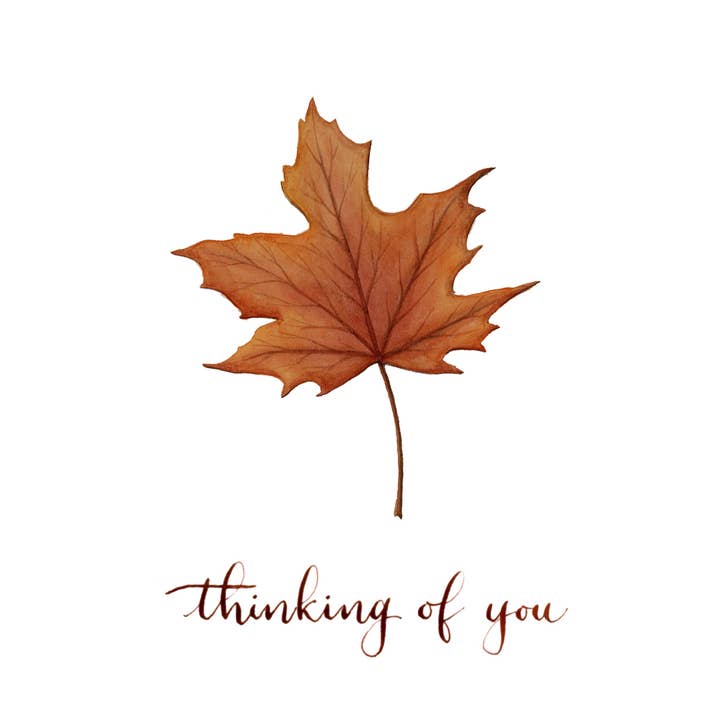 Fall Leaf Thinking of You per la vendita all'ingrosso da parte di Rabbitbrush Studio